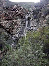Side canyon falls in the lower canyon