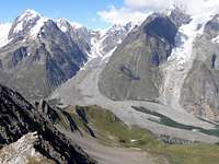 Miage Glacier from Col des Charmonts