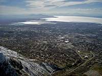 Looking down on Provo