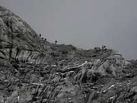People on the ridge of Triglav