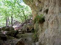 Picnic area at the Grotto