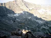 Longs Peak-From the Ledges-Looking down at Glacier Gorge