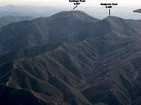 Aerial View of Santiago Peak...