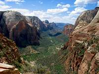 View south of Zion Canyon