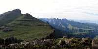 Cleft Peak (left) seen from...