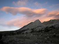Sunset view of Striped Mountain and Taboose Pass 7/4/08