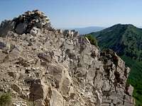 Summit cairn and Gobblers Knob