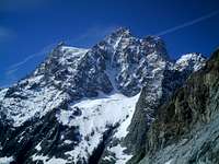Mont Pelvoux from Glacier Blanc
