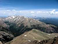 Mt. Massive taken from the top of Mt. Elbert