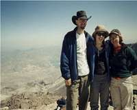 Andrew, Amy and Sarah on Mt....