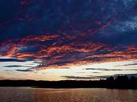 Sunset On Flagstaff Lake
