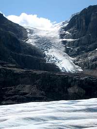 Icefall on south slope of Mt Andromeda