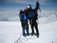 Mount Rainier Summit!  Cold!