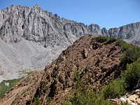Cloudripper (L) (13,525') and Chocolate Peak (11,682'), Sierra Nevada