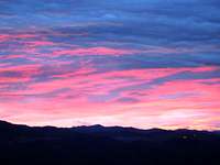 Sunset over Cordillera Blanca