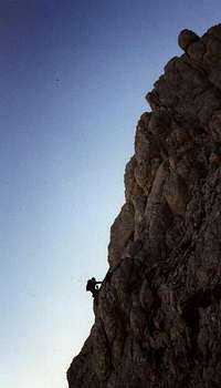 Bakirtepe rockclimbing route.