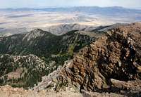 view south from Deseret Peak
