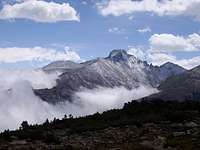 Longs Peak in a cloud inversion