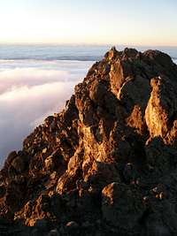 The summit ridge of Meru