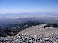 View of Pahrump near top of Wallace Canyon
