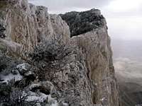 Ridgeline view towards summit...