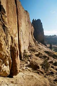 View of Morning Glory Wall at Smith Rock