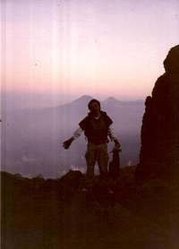 Merapi Sunrice 3, background Mt.Sundor & Sumbing