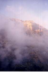 One of Merapi Volcano's Crater