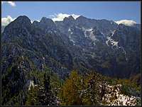 Mountains above Belska Kocna / Vellacher Kotchna from Jerebicje