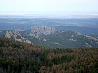 Backside of Mt.Rushmore from Little Devils Tower Summit