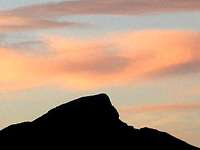 Silhouette of Devil's Peak at...
