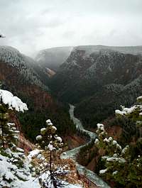 Grand Canyon of the Yellowstone after Snow