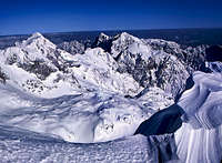 From the summit of Grintovec...