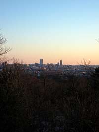 Boston skyline from the Fells Reservation