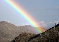 Rainbow over Gates Pass