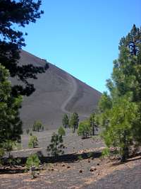 First Glimpse of Cinder Cone Trail