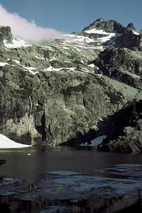 Chikamin Peak from Glacier Lake