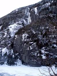 Avalanche Mountain Gully from Avalanche Lake