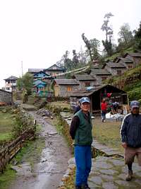 Wee village on the path to Mera Peak