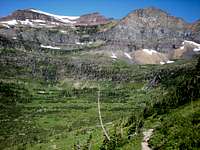 The Boulder Pass and Hole-in-the-Wall Areas from the Brown Pass Trail