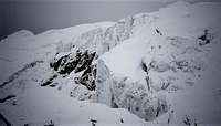 Ice cliffs on Mera seen from...