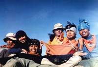 my team on Agung's peak at...