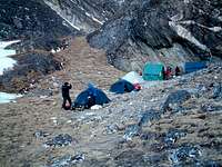 Pokhalde base camp at 5400m....