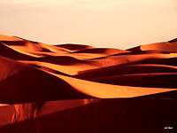 Dunes of Erg Chebbi, sun set...