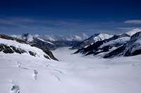 Aletschglechter richtung Konkordiaplatz vom Jungfraujoch