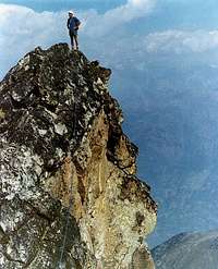Osvaldo Cardellina on the Black Triangle of the Emilius <i>3378m</i> (August 8th,1976)