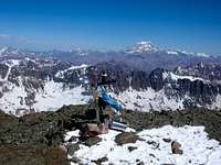 Summit with Aconcagua in the background