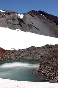 Lake at the base of Lewis Glacier