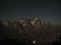 Full moon on Mont Bianco; the...