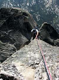 Rappelling pitch 6